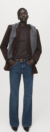 Mango Maglietta collo a barca maniche lunghe cioccolato - Donna - XXL - MANGO