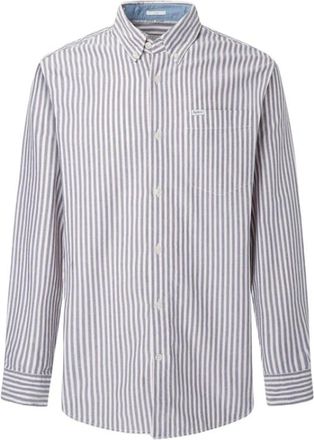 Pepe Jeans London Casual Shirts - Heren - Casual Overhemden - Wit - M - Katoen - Overhemden