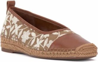Vince Camuto Womens Miheli Espadrille Loafer In Tostada Cream/whisky