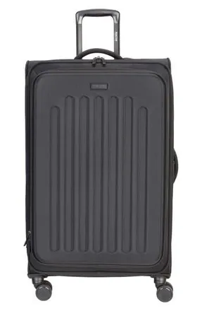 Kenneth Cole The Venturer 28 Inch Checked Suitcase in Black at Nordstrom Rack