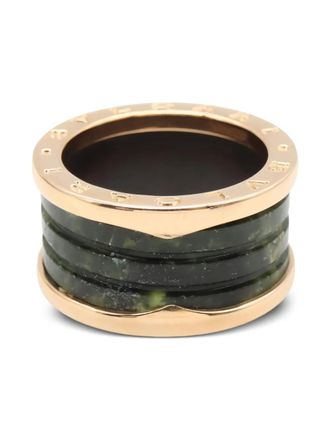 Bulgari B-zero1 ring - unisex - Leather/Rose Gold - 55