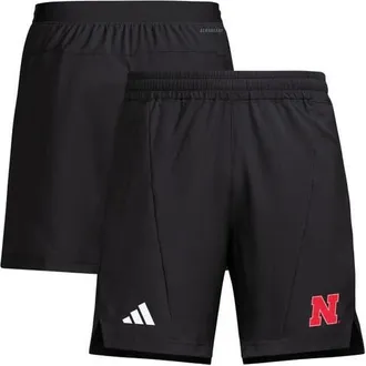 adidas Mens adidas Black Nebraska Huskers Program Woven Training Shorts at Nordstrom, Size Medium