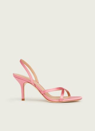 L.k. Bennett Womens Noon Formal sandals, Pink Satin - Size UK 7