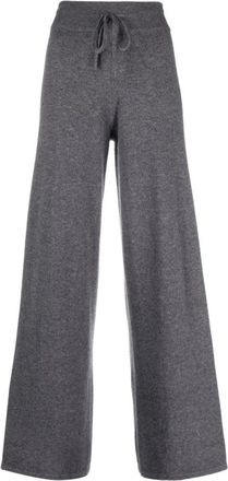 Lisa Yang High-Rise Cashmere Trousers With Drawstring Waist And Wide-Leg Design