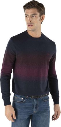 Harmont & Blaine Gradient Knit Sweater With Embroidered Logo