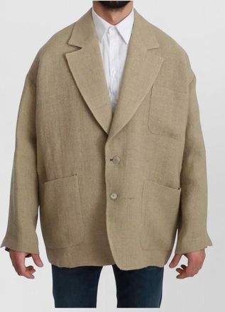 Dolce & Gabbana jute single-breasted blazer