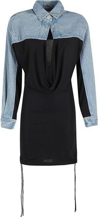 CHRISTOPHER ESBER Deconstruct Denim Cummerbund Shrt