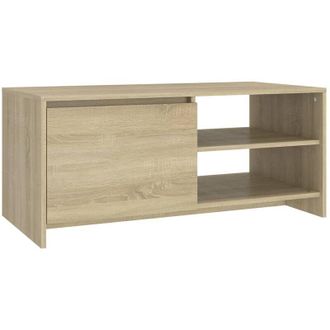 vidaXL Mesa De Centro Madera De Ingenier&iacute;a Roble Sonoma 102x50x45 Cm Vidaxl