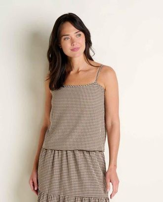 Toad & Co Sunkissed Strappy Tank in Almond Pattern Texture at Nordstrom, Size X-Small