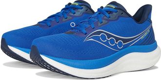 Saucony Triumph 23 Mens Running Shoes Lapis/Silver : 10.5 EE - Wide, Textile
