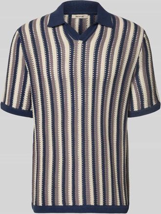 Only & Sons Regular Fit Poloshirt aus Baumwoll-Mix Modell THUE in Marine, Gr&ouml;&szlig;e XXL