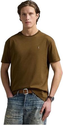 Polo Ralph Lauren Classic Fit Soft Cotton Crewneck T-shirt Mens T Shirt Nature Brown : 2XL