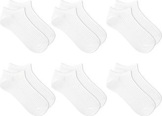 K. Bell Socks 6-Pack Assorted No-Show Socks in White at Nordstrom, Size 9