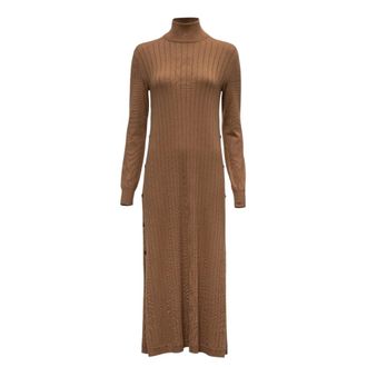 Loro Piana Lange Jurk - Dames - Jurken - Bruin - Maat: 2XS