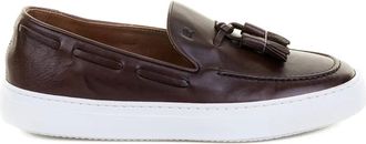 Fratelli Rossetti Mocassini in pelle con nappa - Marrone