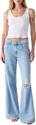 Amo Faith Flare Jeans In Summer Crush