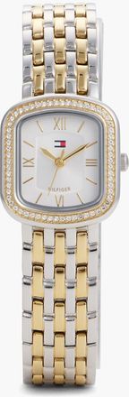 Tommy Hilfiger Womens 22MM Crystal Accent Dress Watch - Silver White