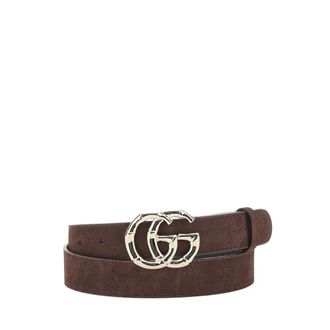 Gucci GG Marmont Belt - female - Gucci - Belts - Brown - 85 CM - Accessories