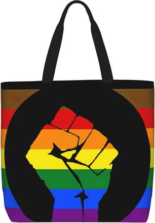 Generic Women Handbag Pride Month Lgbtq Gay Pride Ally Women Tote Bag Folding Girls Beach Travel Bags, For Daily, School, Gym, Christmas, Wedding