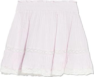 LoveShackFancy Gloriana Skirt - Dames - Korte rokken - Roze - M - Katoen - Rokken