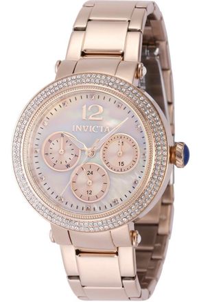 Invicta Bolt 48863 Dames Horloge - Quartz Uurwerk - Roestvrij Staal met zilveren Wijzerplaat - 37mm