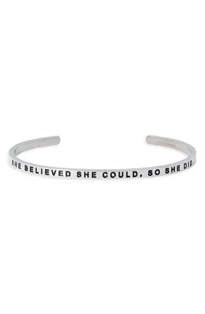 Mantraband She Believed She Could, So She Did bracelet in Yellow Gold at Nordstrom