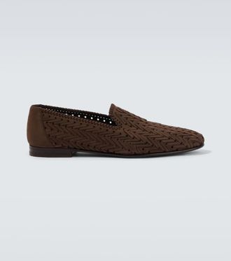 Manolo Blahnik Mario suede loafers