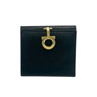 Ferragamo Pre-owned Wallets, female, Black, Size: ONE SIZE Pre-owned Leather Wallet