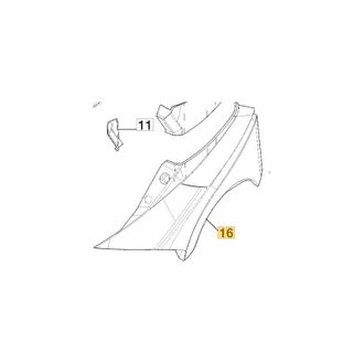 STIGA Sports Copertura lato sinistro ORIGINALE STIGA trattorino Gyro700e Gyro500e 337110405/0