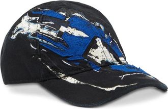 Diesel Cappello da baseball con stampa astratta - Nero