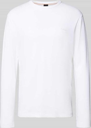 Boss Orange by Hugo Boss BOSS Orange Regular Fit Langarmshirt mit Waffelstruktur Modell TEMPESTO in Weiss, Größe XXL