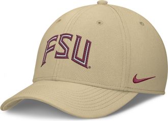 Nike Florida State Classic Swooshflex Nike Mens Dri-FIT College Hat in Yellow | NC0379WFTN-KLK
