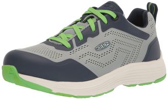 Keen Mens Sparta 2 Low Height Alloy Toe Industrial Work Sneakers, Puritan Gray/Pageant Blue, 9 Wide