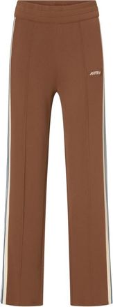 Autry Blauw en Wit Gestreepte Gebreide Broek - Dames - Sweatpants - Bruin - S - Broeken