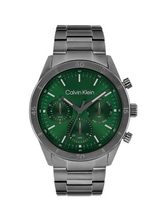 Calvin Klein Mens Chronograph Bracelet Watch - Green - OS