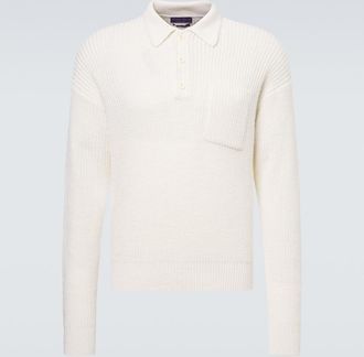 Ralph Lauren Purple Label Silk and linen polo sweater