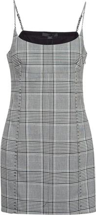 Alexander Wang plaid scoop-neck dress - Grey