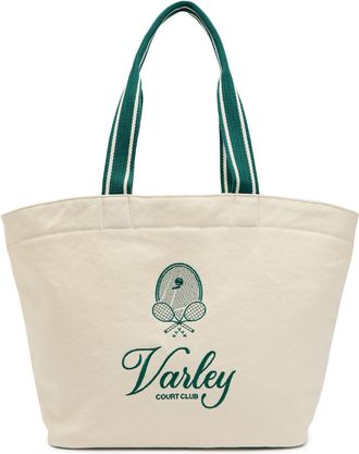 Varley Robinson Embroidered Canvas Tote bag - Ivory - One Size
