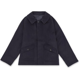 Fortela Wool Front Pocket Jacket in Blue at Nordstrom, Size 50 Eu