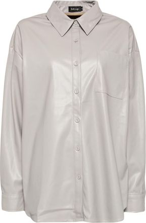 Tout à Coup long-sleeved shirt - women - Artificial Leather - S - Grey