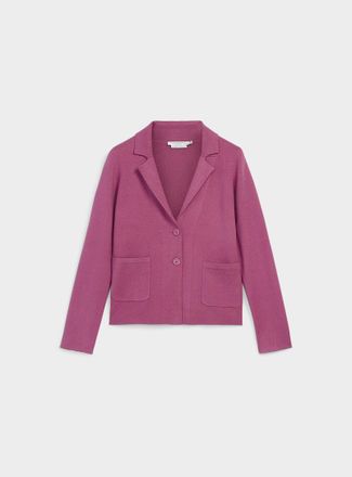 Contemporaine Womens Patch pockets blazer-style Cardigan Sweater