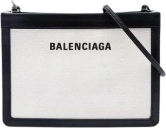 Balenciaga Pre-owned Canvas balenciaga-bags - Dames - Vintage Schoudertas - Wit - ONE Size - Vintage