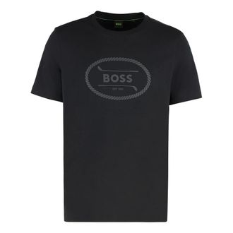 HUGO BOSS Hombre, Camisetas, Negro, Talla: XL