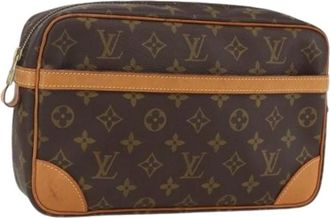 Louis Vuitton Pre-owned Clutches, female, Brown, Size: ONE SIZE Pre-owned Compiegne 28 Clutch Bag