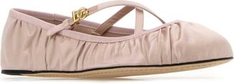 Dolce & Gabbana Quilted Nylon Ballet Flat - Beige