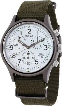 Timex MK1 Chronograph Quartz Silver Dial Mens Watch TW2R67900
