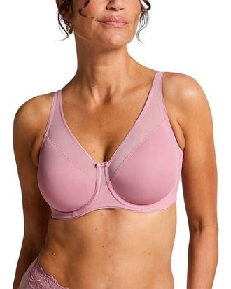 Hunkem&ouml;ller Nina Non-Padded Underwired Minimizer Bra in Lilas at Nordstrom, Size 38Ddd