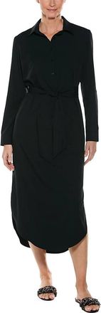 Coolibar Womens Prado Shirt Dress - Plus In Black