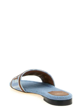 Fendi Roma Slide Sandal - Blue
