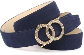 Anthoni Crown Lederg&uuml;rtel ANTHONI CROWN, Damen, Gr. 100, blau, Rindsleder, G&uuml;rtel Lederg&uuml;rtel